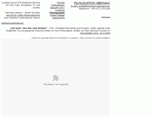 Tablet Screenshot of filmlocation-germany.de